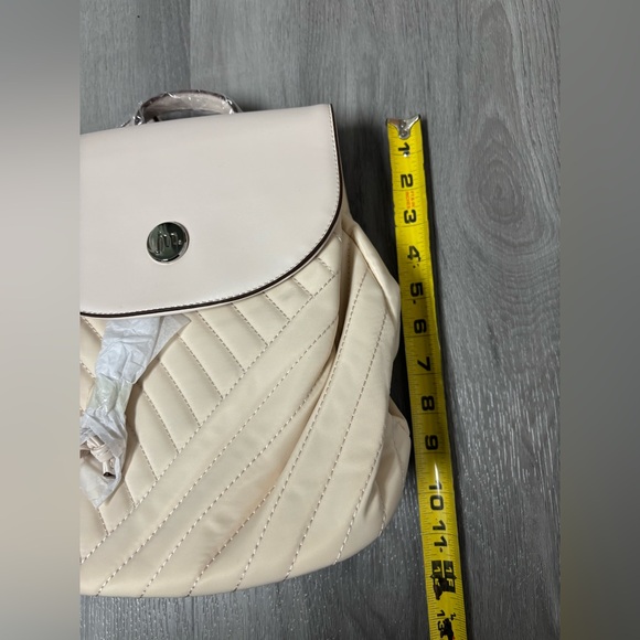 Jessica Moore Quilted Backpack Cloud Creme NWT - Picture 7 of 7